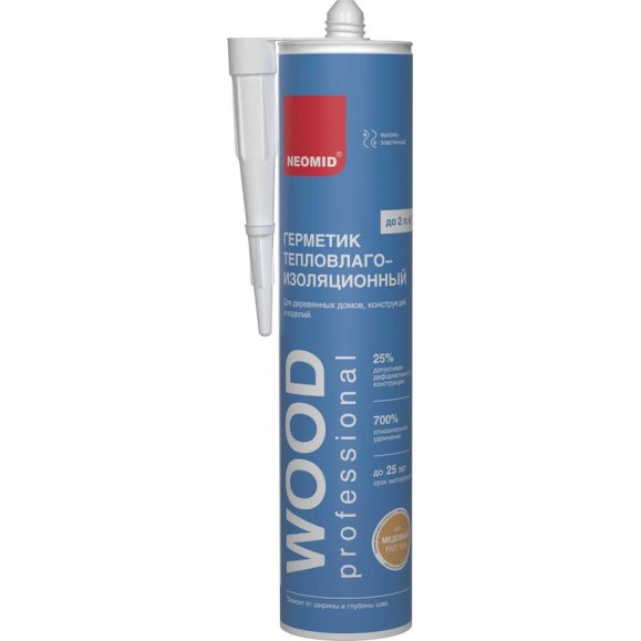 Строительный герметик NEOMID Professional 310 мл, картридж, сосна Н -ГермPROFF-310/сосна