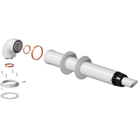 Комплект дымохода OKSELER АНТИЛЕД 60/100 - 1000мм (Bosch, Buderus, Navien S/C/E, Baxi ECO Nova/Classic, Fon oks00046