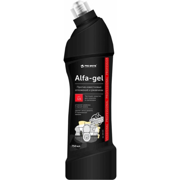 Средство PRO-BRITE ALFA-GEL усиленное против известковых отложений и ржавчины с бактерицидными свойствами 750 мл 054-075 605299 Средство PRO-BRITE ALFA-GEL усиленное против известковых отложений и ржавчины с бактерицидными свойствами 750 мл 054-075 605299