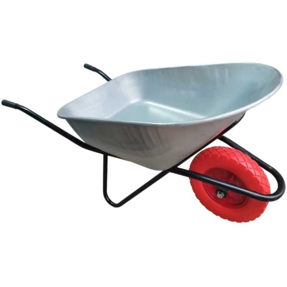Тачка строительная LWI усиленная 160л. 300кг с полиуретановым колесом LWI160ПУ