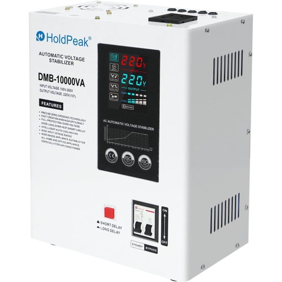 Однофазный стабилизатор напряжения HoldPeak DMB-10KVA