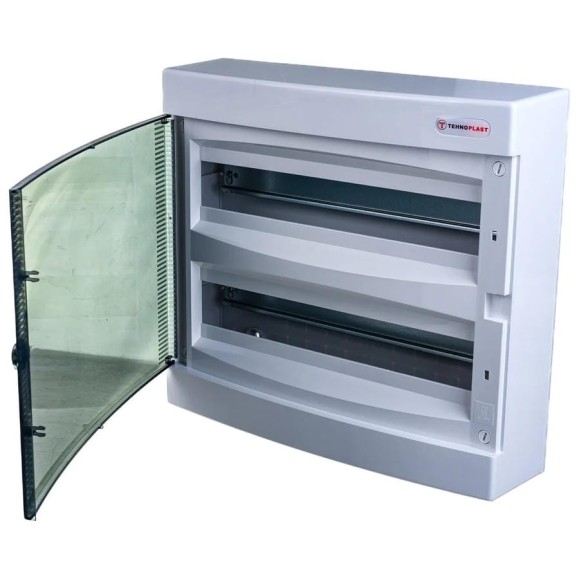 Электрошкаф Tehnoplast пластмассовые тип НЦ, 48 автоматов IP 40 - N2x24C 30558 Электрошкаф Tehnoplast пластмассовые тип НЦ, 48 автоматов IP 40 - N2x24C 30558