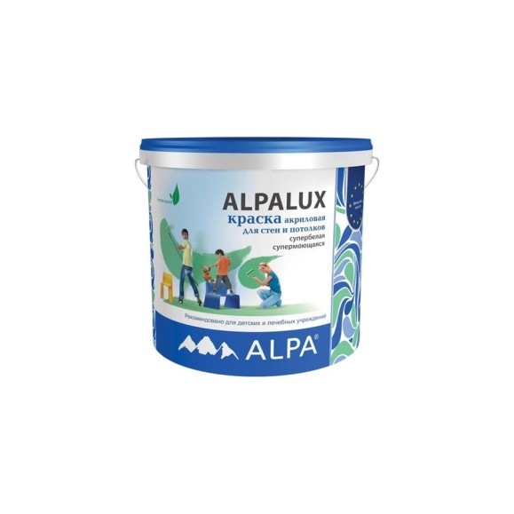 Краска ВД ALPA Альпалюкс (LUX DIY) база А 0,9 л (1,37 кг) 3488570025017 Краска ВД ALPA Альпалюкс (LUX DIY) база А 0,9 л (1,37 кг) 3488570025017