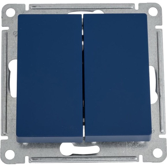 2-клавишный переключатель Systeme Electric Atlasdesign аквамарин сх.6, 10ах ATN001165