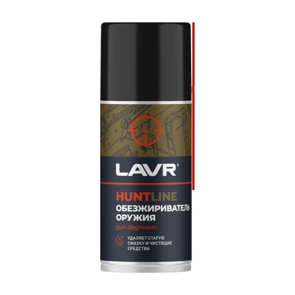 Обезжириватель оружия LAVR HUNT HUNTLINE, 210 мл Ln3809