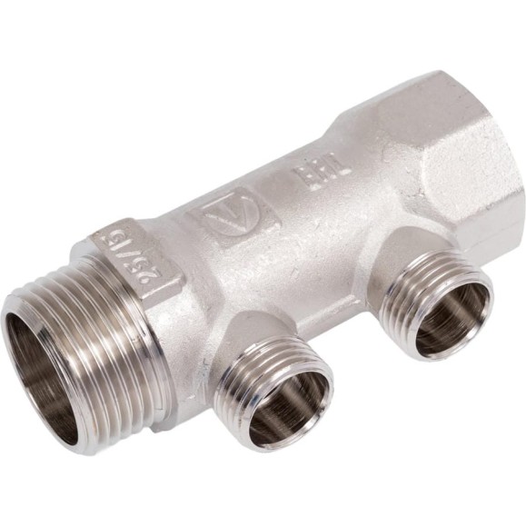 Коллектор, 1х2 вых. 1/2 нар. Valtec VTc.500.N.0602 Коллектор, 1х2 вых. 1/2 нар. Valtec VTc.500.N.0602