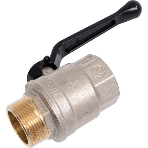 Шаровый кран Н/В Ду-32 /1-1/4" ручка черная Bugatti OREGON 03050080 Шаровый кран Н/В Ду-32 /1-1/4" ручка черная Bugatti OREGON 03050080