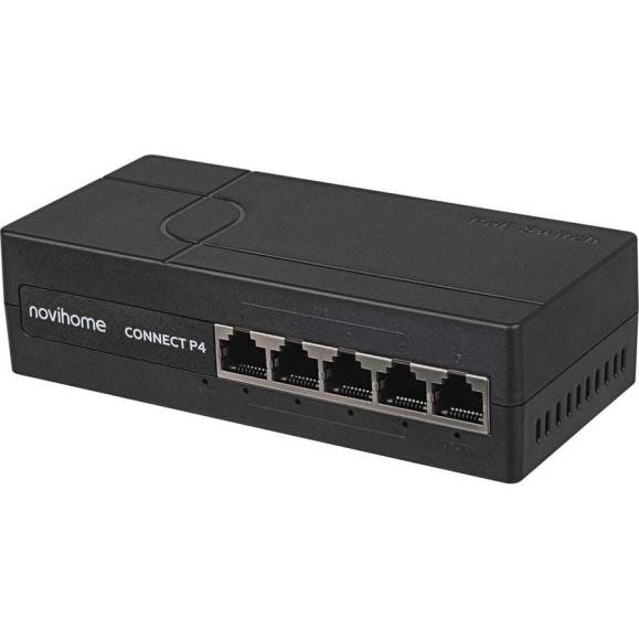 PoE коммутатор Novihome CONNECT P4 v. 5-портовый 10/100, 4хРоЕ, 1xUplink, PoE 60 Вт, Watchdog 2154