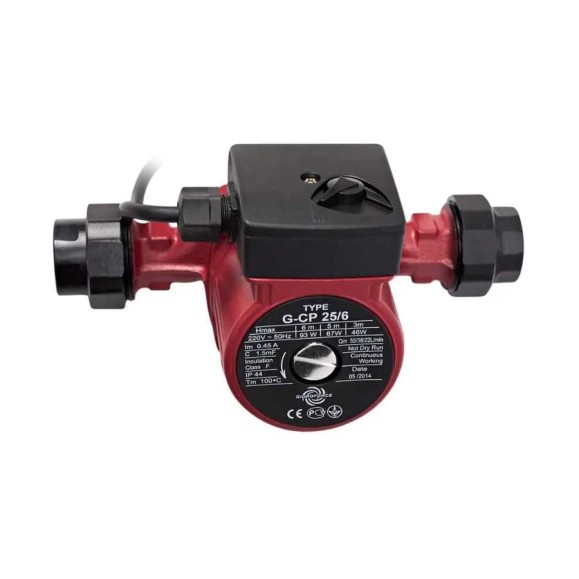 Насос циркуляционный GIDRO FORCE с гайками и кабелем CP25/6(130mm) Насос циркуляционный GIDRO FORCE с гайками и кабелем CP25/6(130mm)