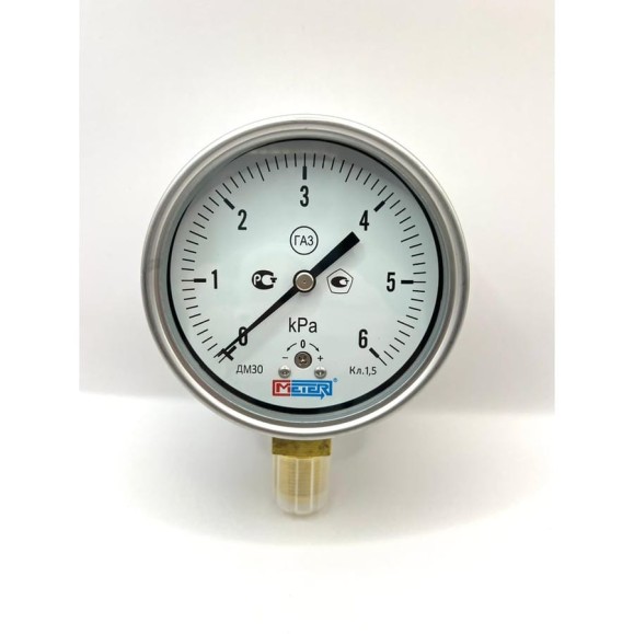 Манометр МЕТЕР ДМ 30-100-1-M Р=0..6 kPa M20x1,5 кл.1,5 8240 Манометр МЕТЕР ДМ 30-100-1-M Р=0..6 kPa M20x1,5 кл.1,5 8240