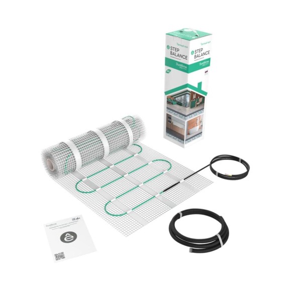 Теплый пол мат нагревательный Systeme Electric STEP BALANCE, 150 Вт/м2, 450 Вт, 3 м2 SBM150030 Теплый пол мат нагревательный Systeme Electric STEP BALANCE, 150 Вт/м2, 450 Вт, 3 м2 SBM150030
