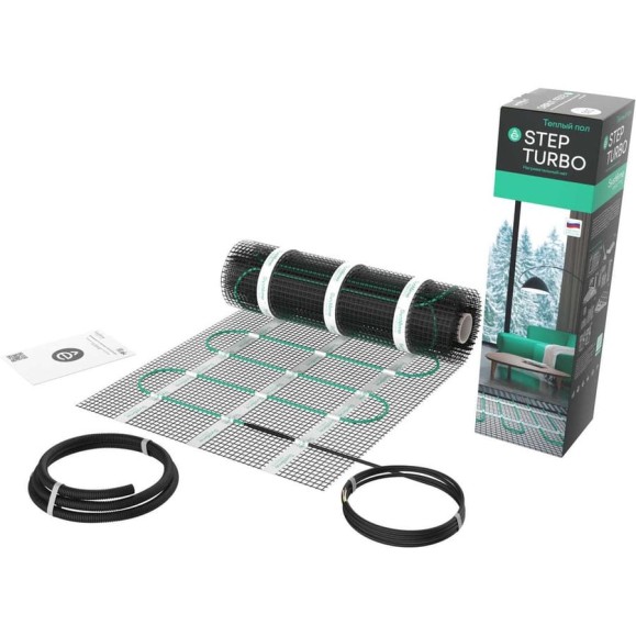 Теплый пол мат нагревательный Systeme Electric STEP TURBO 200 Вт/м2, 1200 Вт, 6 м2 STM200060 Теплый пол мат нагревательный Systeme Electric STEP TURBO 200 Вт/м2, 1200 Вт, 6 м2 STM200060