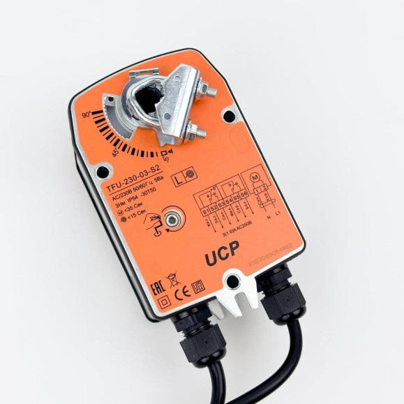 Электропривод KRAFTAIR UCP с возвратной пружиной TFU-230-03
