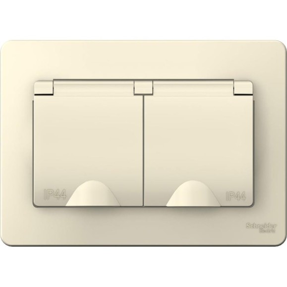 Розетка Systeme Electric BLANCA IP44 МОЛОЧНЫЙ BLNRS441122