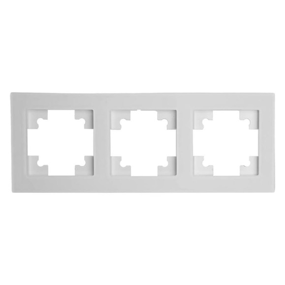 Рамка STEKKER GFR00-7003-01M 3-местная, стекло, серия Катрин, белый матовы 49596 Рамка STEKKER GFR00-7003-01M 3-местная, стекло, серия Катрин, белый матовы 49596