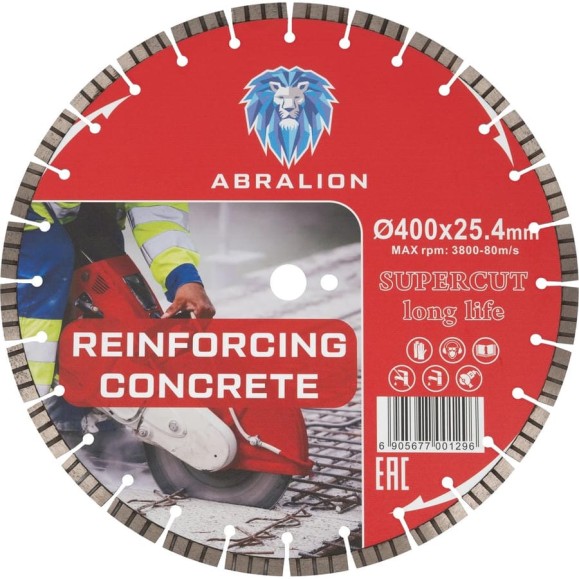 Диск алмазный отрезной ABRALION Industrial Hard 400x25.4 мм 1296