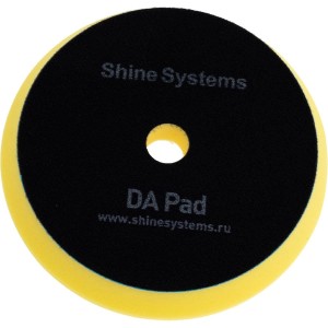 Полировальный круг антиголограмный DA Foam Pad Yellow 155 мм, желтый Shine systems SS554 Полировальный круг антиголограмный DA Foam Pad Yellow 155 мм, желтый Shine systems SS554