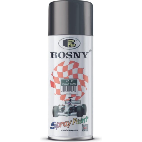 Акриловая краска Bosny аэрозоль, зеленая ива RAL 60 Арт. 12