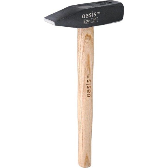Молоток слесарный OASIS с деревянной рукояткой Eco 500г 103010603003 Молоток слесарный OASIS с деревянной рукояткой Eco 500г 103010603003