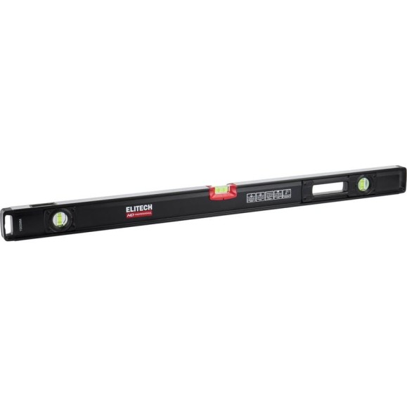 Уровень пузырьковый Elitech 100 см, 3 глазка 320304 HD 207201 Уровень пузырьковый Elitech 100 см, 3 глазка 320304 HD 207201