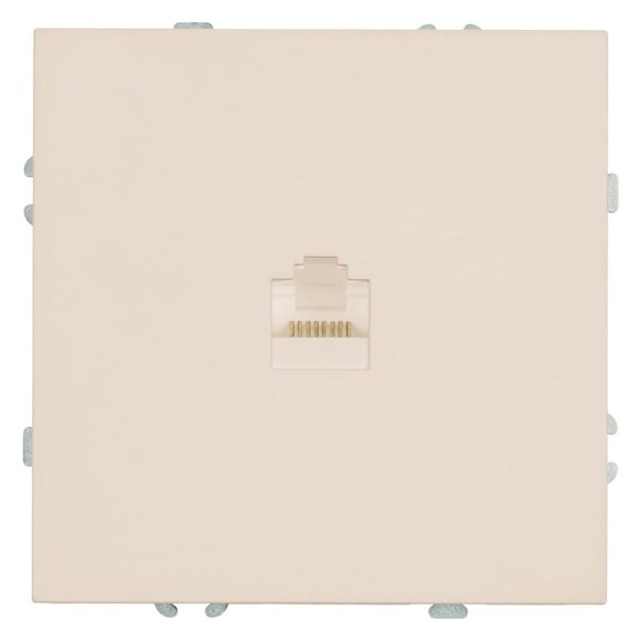Розетка STEKKER компьютерная 1-местная RJ-45, механизм, серия Эмили, RST00-5117-08, кашемир, soft touch, 49899