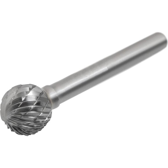 Бор-фреза SDW TOOLS D191608, хв-8мм, сферическая, двойная насечка ВК8 cu00421 Бор-фреза SDW TOOLS D191608, хв-8мм, сферическая, двойная насечка ВК8 cu00421