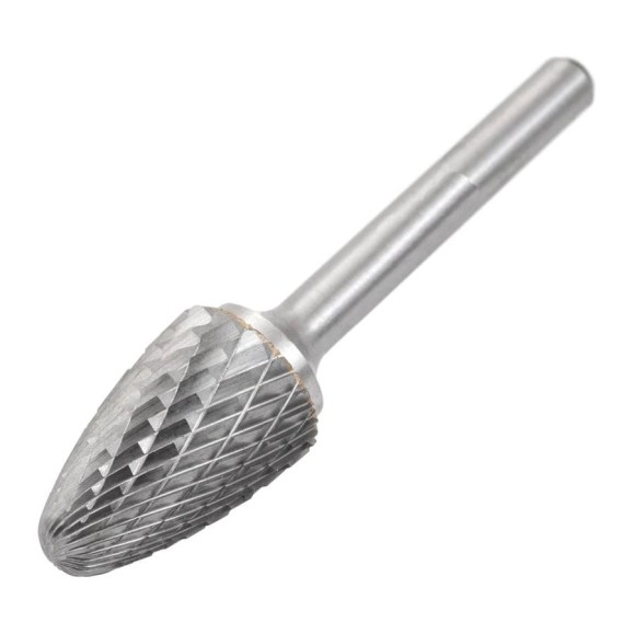 Бор-фреза SDW TOOLS F202508, хв-8мм, сфероконическая, двойная насечка ВК8 cu00433 Бор-фреза SDW TOOLS F202508, хв-8мм, сфероконическая, двойная насечка ВК8 cu00433