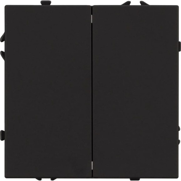 Механизм выключателя двухклавишный проходной Arlight SWT-NOBE-MKP2-SFPL-BK 1шт 054255