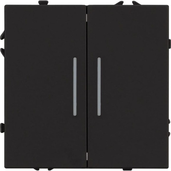 Механизм выключателя двухклавишный непроходной Arlight LED SWT-NOBE-MK02-SFPL-L-BK 1шт 054264