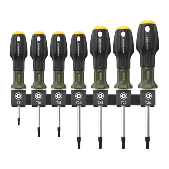 Набор отверток Дело Техники TORX с отверстием, 7шт. 726117
