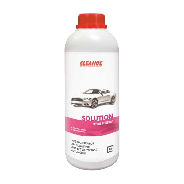 Автошампунь для бесконтактной мойки Cleanol Solution канистра 1 л 1/0103
