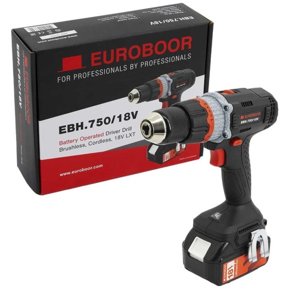 Дрель без кейса и зарядки EUROBOOR EBH.750/18V Дрель без кейса и зарядки EUROBOOR EBH.750/18V