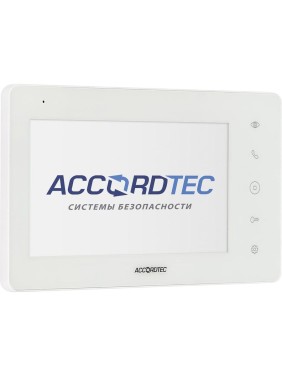 Монитор домофона ACCORDTEC AT-VD760C/SD WH AT-07063