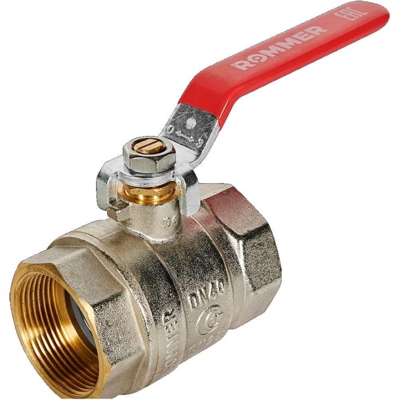 Кран шаровой неполнопроходной ROMMER RBV-0001-2110340 ВР/ВР, ручка рычаг 1 RG00938RJN7MG8 Кран шаровой неполнопроходной ROMMER RBV-0001-2110340 ВР/ВР, ручка рычаг 1 RG00938RJN7MG8
