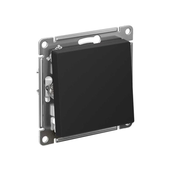 Нажимная кнопка Systeme Electric AtlasDesign Карбон сх.1, 10АХ, механизм SE ATN001015