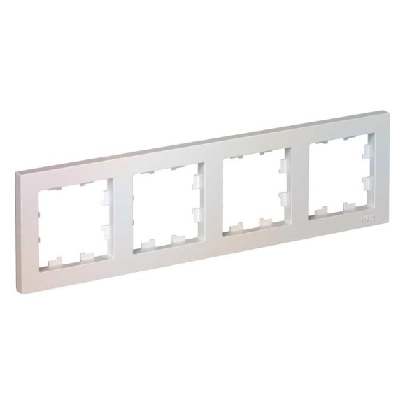 Рамка Systeme Electric 4-м ATLAS DESIGN универсальная, жемчуг ATN000404 1240266