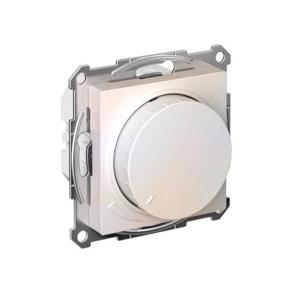 Светорегулятор Systeme Electric ATLASDESIGN (диммер) повор-нажим, LED, RC, 400Вт, механизм, ЖЕМЧУГ ATN000423
