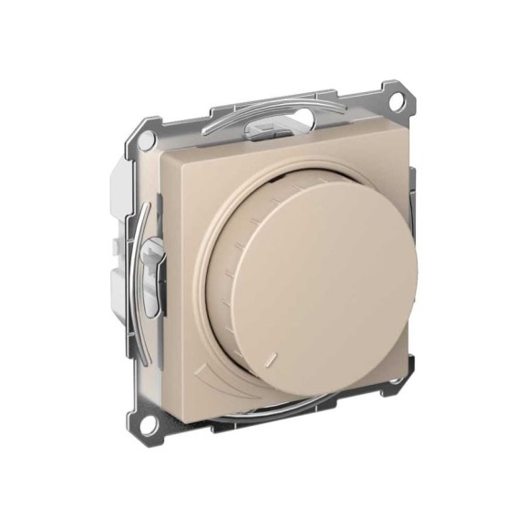 Светорегулятор (диммер) Systeme Electric Atlasdesign поворотно-нажимной, led, rc, песочный ATN001223 Светорегулятор (диммер) Systeme Electric Atlasdesign поворотно-нажимной, led, rc, песочный ATN001223
