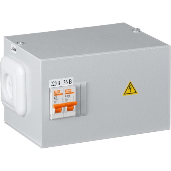 Понижающий трансформатор ЯТП- 0,4 220/36-2 авт. IP31 TDM ELECTRIC SQ1601-0027