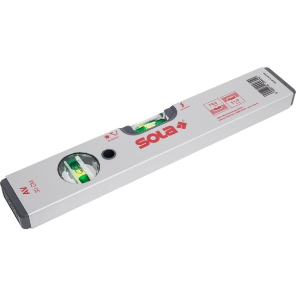 Уровень SOLA AV 30, L=30 см, 2 глазка 01110301 Уровень SOLA AV 30, L=30 см, 2 глазка 01110301