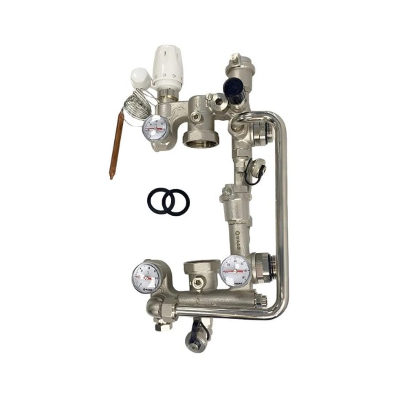 Узел смешения WaaG COMBI, с термоголовкой, DN25, 20 кВт WG.COMBI.0.180