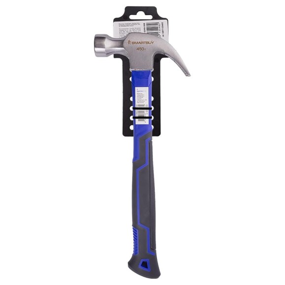 Молоток гвоздодер Smartbuy с фибергласс. антивибр. ручкой, слесарный, 450 гр, PRO TOOLS SBT-PRO-GHN SBT-PRO-GHN-500 Молоток гвоздодер Smartbuy с фибергласс. антивибр. ручкой, слесарный, 450 гр, PRO TOOLS SBT-PRO-GHN SBT-PRO-GHN-500
