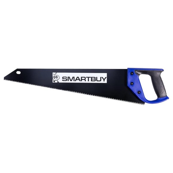 Пила Smartbuy PRO TOOLS по дереву 500 мм ручная, 7TPI, закаленный зуб, антикоррозионное покрытие SBT-PRO-HSW-500p2 Пила Smartbuy PRO TOOLS по дереву 500 мм ручная, 7TPI, закаленный зуб, антикоррозионное покрытие SBT-PRO-HSW-500p2