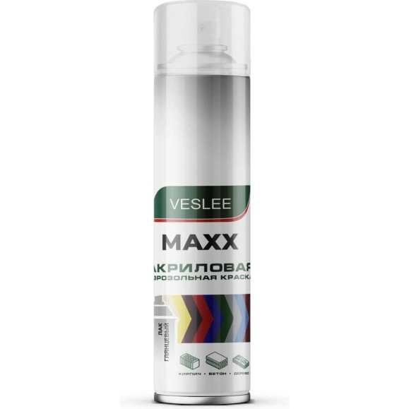 Лак глянцевый Veslee MAXX 650 мл аэрозольный VXCG