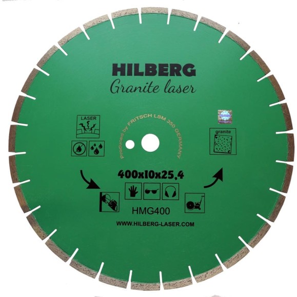 Диск алмазный отрезной Hilberg 400x25.4 Laser Granite HMG400