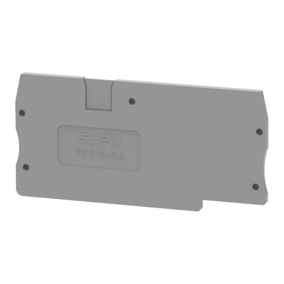 Крышка защитная для клемм SUPU TP 1-2с сечением 6мм2, серая, 100 шт TP6-3-GY-EA