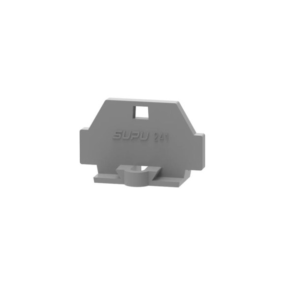 Крышка защитная SUPU TB для клемм с фиксирующим фланцем, серая 100 шт 241621
