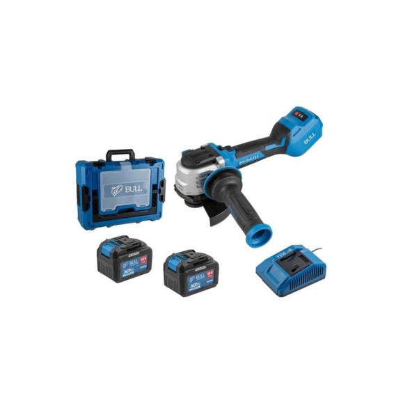 Аккуммуляторная углошлифмашина BULL CSG 1812-1 SR Xcase XLTpro 2x6 Ач БЕСЩЕТ, 125 мм, рег. об., 10 000 об/мин 1333998 ЦЗ-1193769920 Аккуммуляторная углошлифмашина BULL CSG 1812-1 SR Xcase XLTpro 2x6 Ач БЕСЩЕТ, 125 мм, рег. об., 10 000 об/мин 1333998 ЦЗ-1193769920