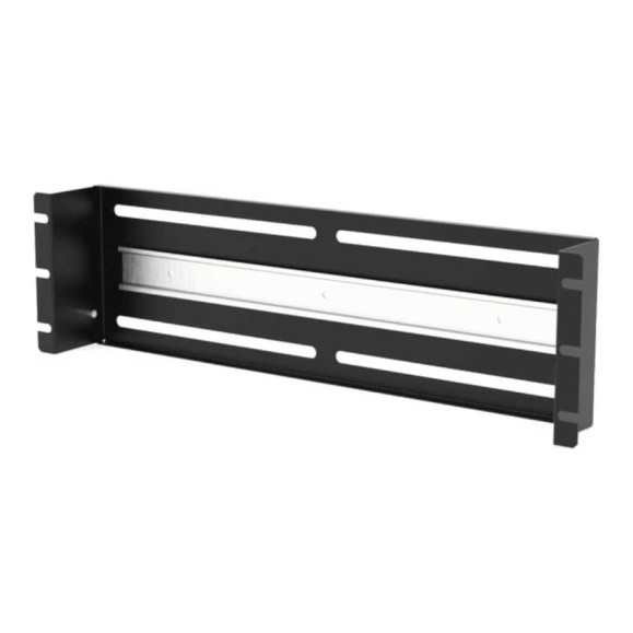 Панель с DIN-рейкой Filum 19, 3U, на 22 модуля, цвет черный RAL9005 FL-PS-3U-BK