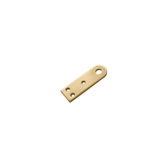Проушина усиленная прямая DOMART 120x40, толщина 5 мм, золото 4620007789676